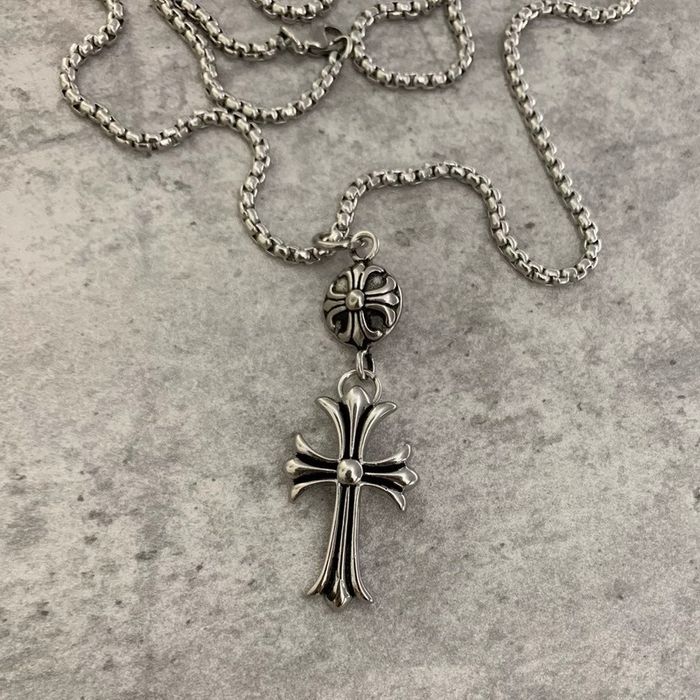 підвіска Chrome Hearts хрест з цепочкою
