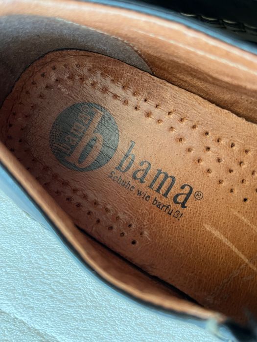 Bama czarne skórzane mokasyny męskie rozmiar 44