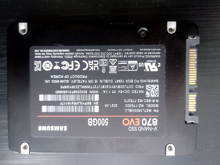 Продам ssd Samsung 500gb