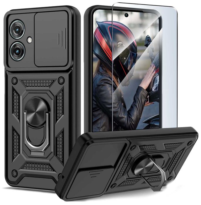 Etui Pancerne Motorola Moto G55 5G + Szkło Hartowane