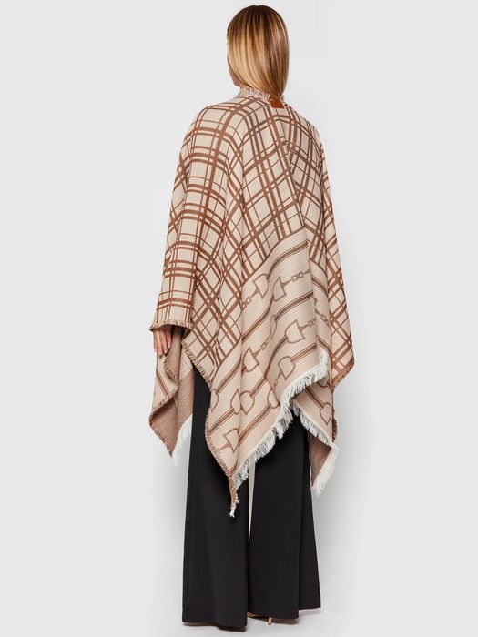 Elisabetta Frenchi бежеве - пончо Оригінал