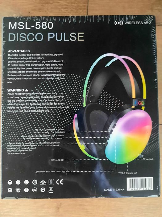 Słuchawki Bezprzewodowe Bluetooth MSL-580