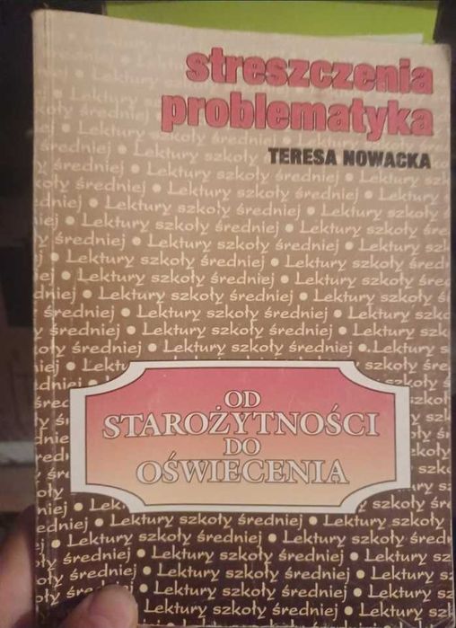 Komplet opracowań (5) streszczenia problematyka Nowacka