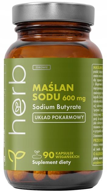 herb maślan sodu 90kaps 600 mg kwas masłowy 80% ibs zdrowe jelita trawienie