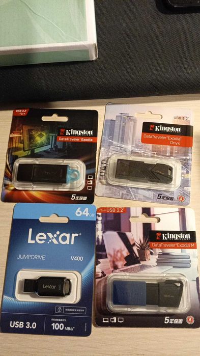USB флешка Kingston Lexar 64/128/256 GB 2 ТБ, карта памяти