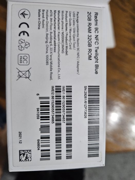 Redmi 9C NFC 2GB ram 32GB rom