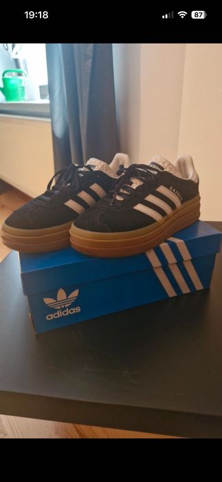 Adidas gazelle bold buty sneakersy damskie czarne rozmiar 39