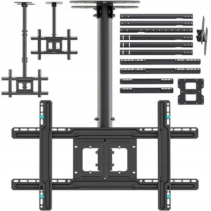 Uchwyt sufitowy do telewizor wieszak TV 37-80 REGULOWANY OBROTOWY
