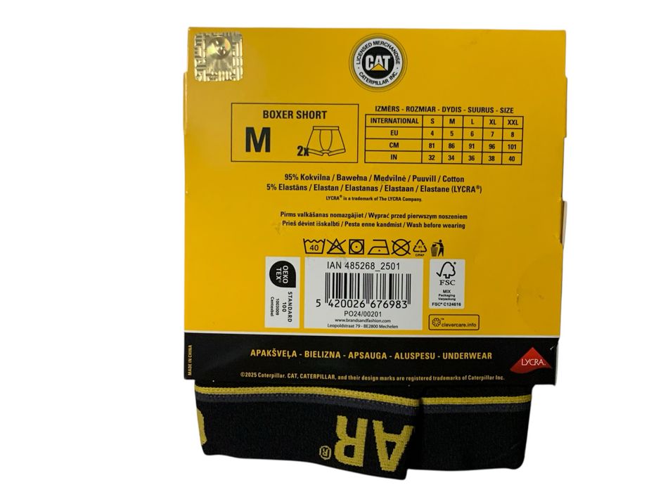 Caterpillar CAT Basic Boxer Short Bokserki Majtki Męskie 2szt M Nowe