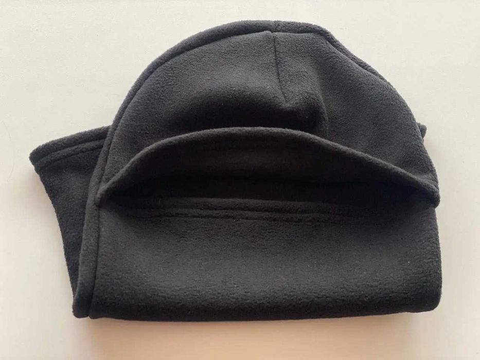 Флісова балаклава зимова чорна 300 г/м² — опт від виробника (105 грн)