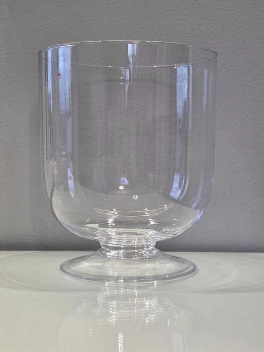 Duży wazon kielich szklany Wrześniak Glassworks 24 x 19,5 cm