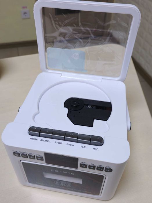 Портативний програвач CD-дисків Portable CD-W16 BT/касети/CD