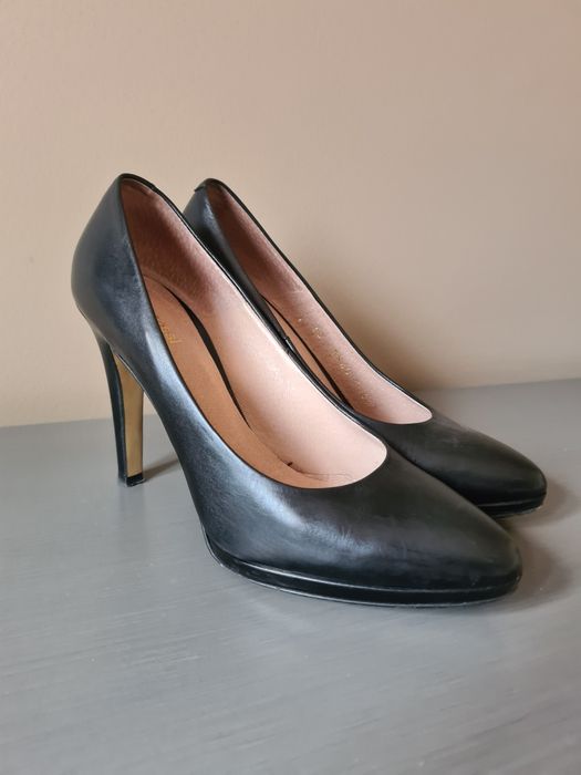 Klasyczne eleganckie czarne szpilki Gino Rossi roz. 36