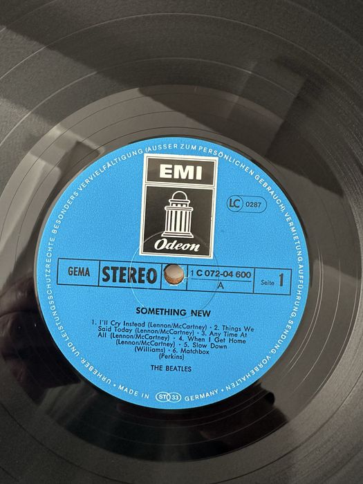 LP The Beatles "Something New" Prensagem Alema