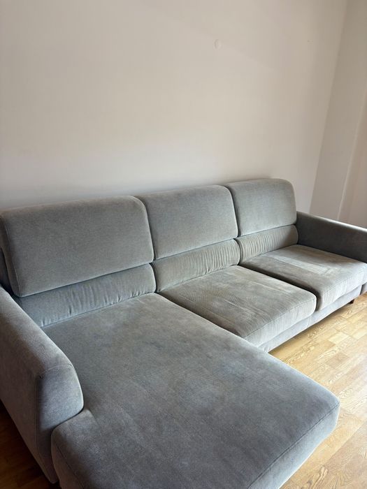 Sofá IKEA SLATORP com chaise longue – Cinzento