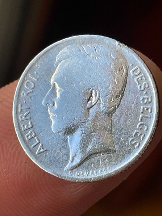 moeda em prata 50 cents 1911 rei Albert