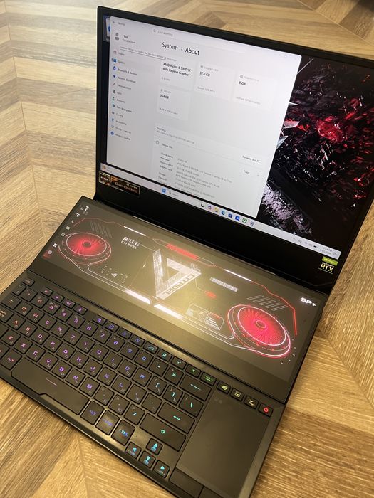 Asus ROG Zephyrus Duo 15 SE GX551QR, Ryzen 9 5900HX, RTX 3070