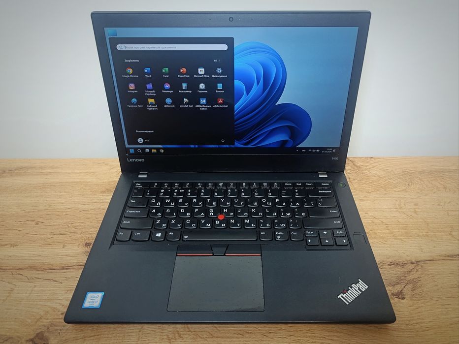 14' FHD IPS ноутбук Lenovo Thinkpad T470/i7-6500U/SSD 256GB/8GB DDR4
