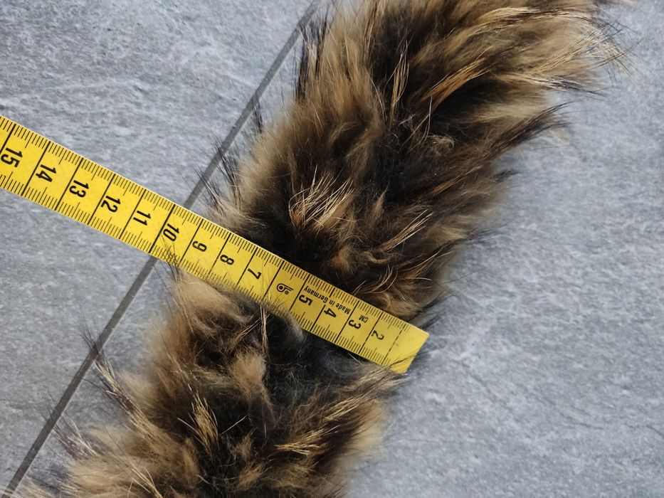Futerko obszycie kaptura kurtki naturalne 120 cm