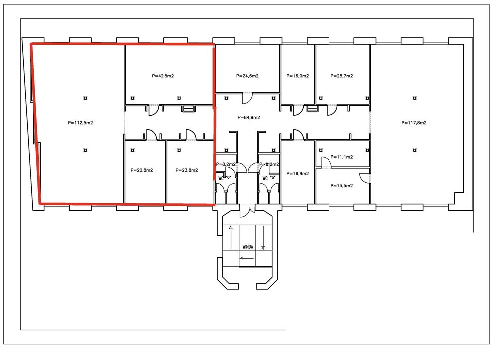 Biuro 200 m² | Łódź | 2 piętro | Parking | Dostęp 24/7