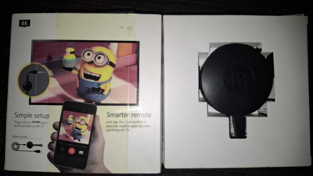 Przystawka Smart TV 4K (HDMI) – typu Chromecast