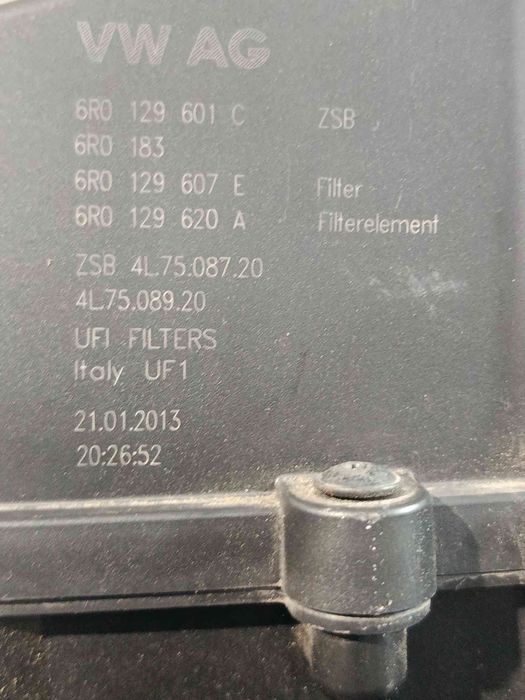 Caixa filtro ar SKODA Rapid Liftback (NH3)