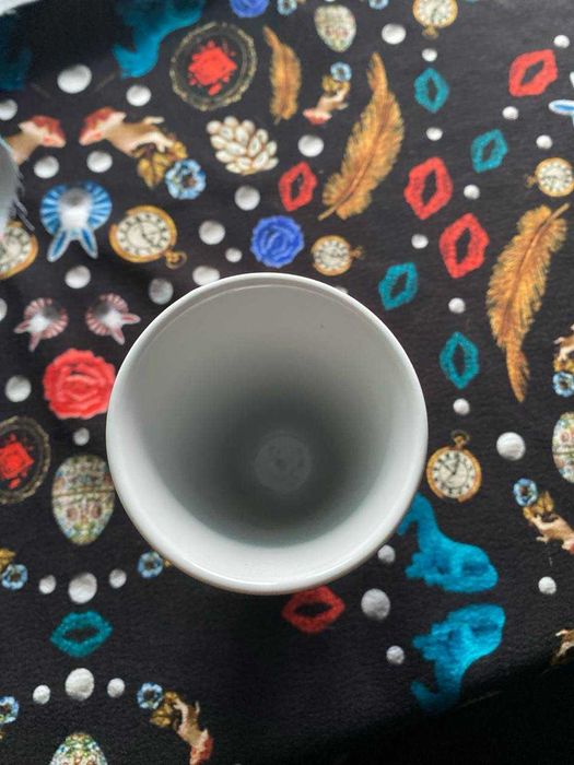 Порцелянова чаша для коктейлю мазагран з квітковим декором