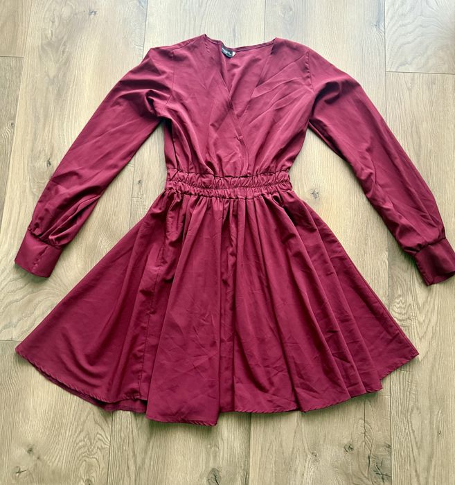 Wassyl sukienka bordowa s na wesele studniowke impreze