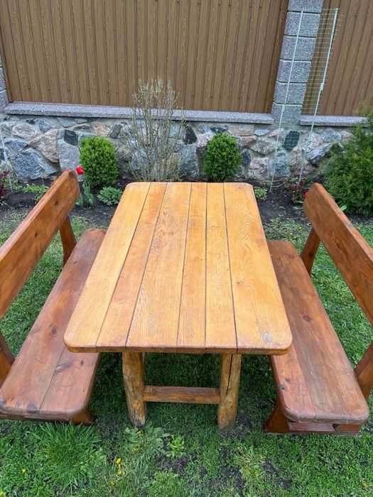 Продам столи дубові та лавки бу