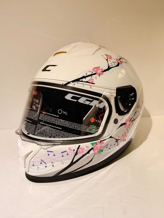 Capacete infantil menina CGM Lucky integral mota scooter novo