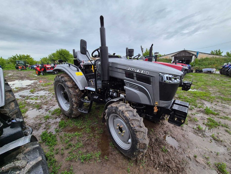 Трактор Скаут ТЕ 504 ровный пол 2 гидроцилиндра 2025 года