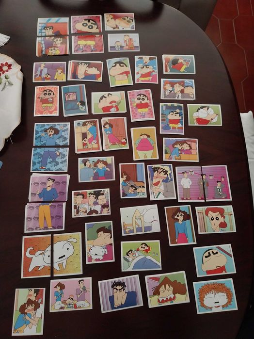 Lote 45 cromos autocolantes Shinchan, Panini