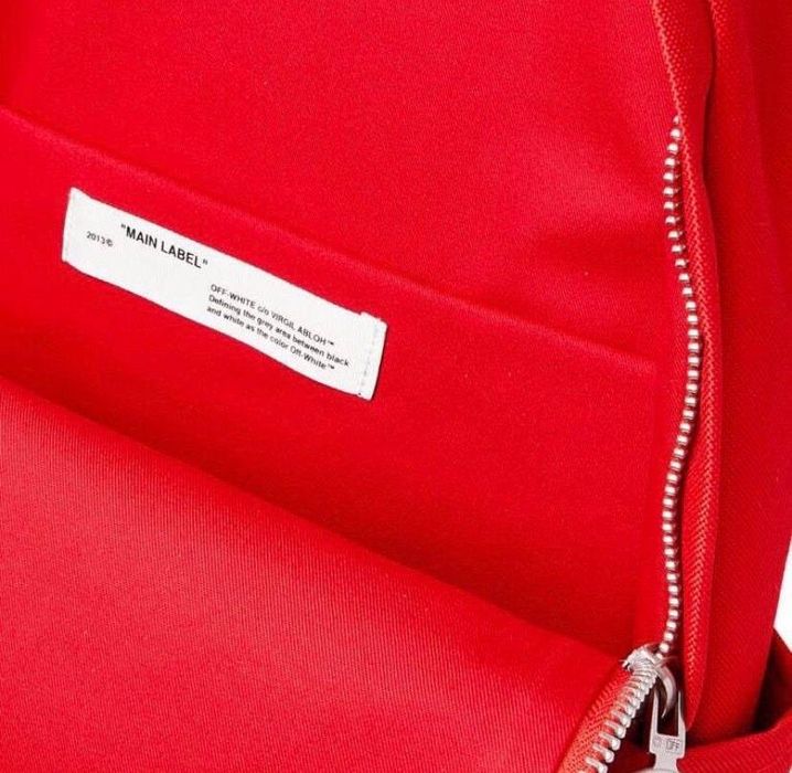 Off-White Printed Canvas юкзак червоний чоловічий palm chrome air