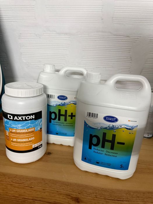 Produtos para Piscina/Jacuzzi (PH+, PH+ granulado e Ph-)