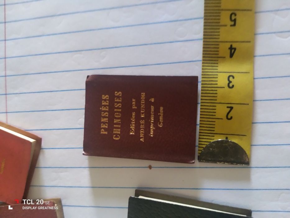 Mini livros. Pensees. Editees par André Kundig