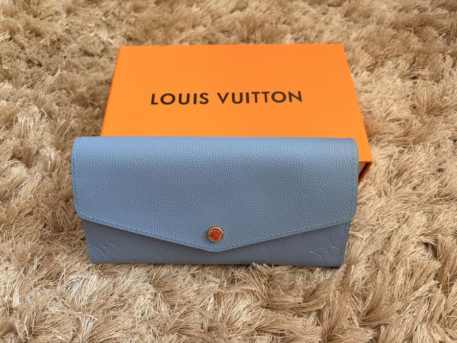 LV Sarah wallet Portfel niebieski Louis Vuitton monogram