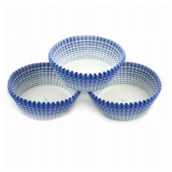 Foremki Papilotki 50X25Mm Biało-Niebieskie 100 Szt