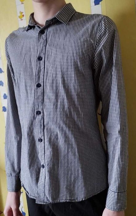 Сорочка картата 100% cotton рубашка Reserved boys 164