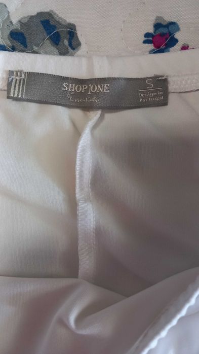 Body branco manga curta S