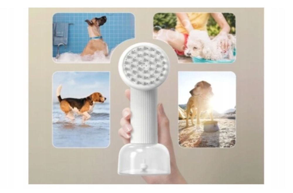 Uahpet Automatyczna Szczotka do Kąpieli dla Psów i Kotów