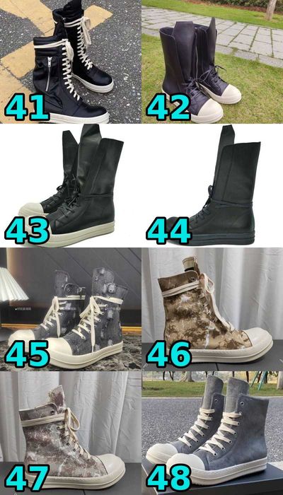 ВСІ КОЛЬОРИ‼️ Унісекс кросівки Rick Owens Ramones (DRKSHDW) • 36–46