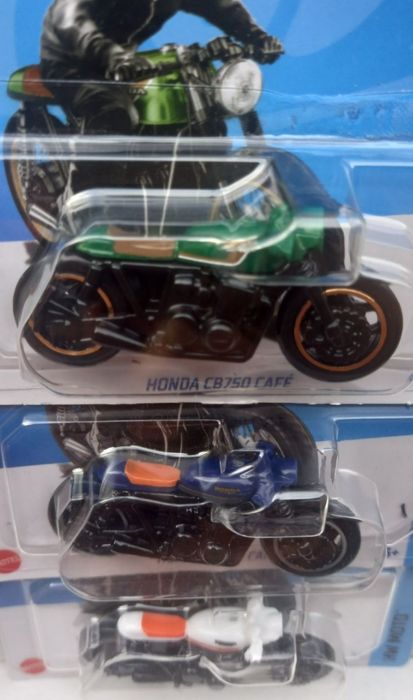Conj 3 hot wheels honda cb750 café