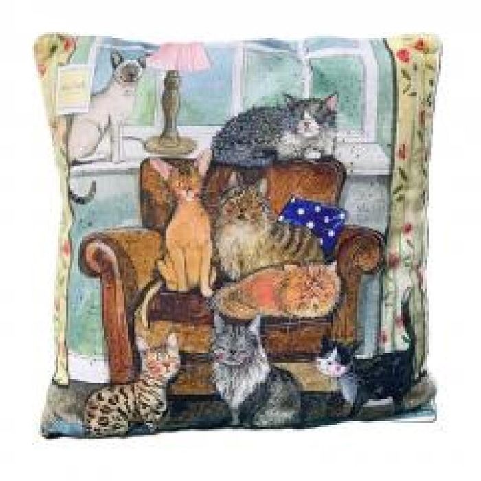 Poduszka CU35 Dom pełen kotów oprawa: folia