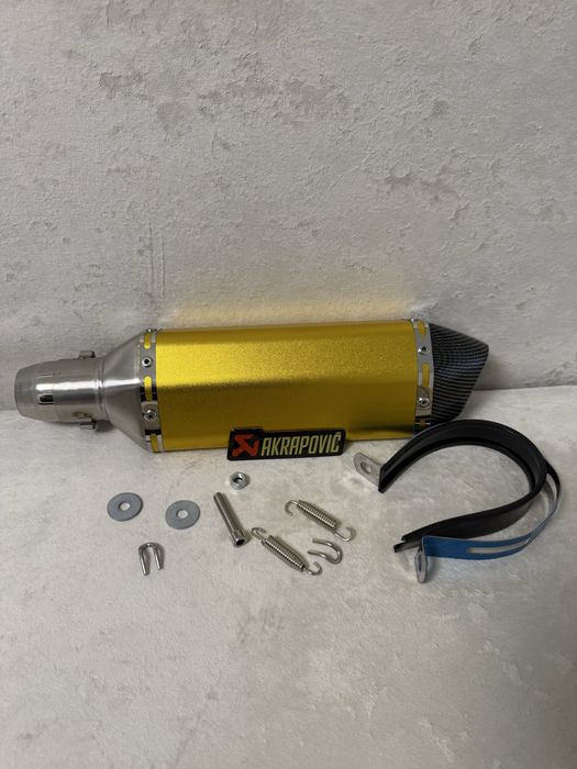 Прямоток Акрапович Acrapovic 37см карбон  глушник на мотоцикл