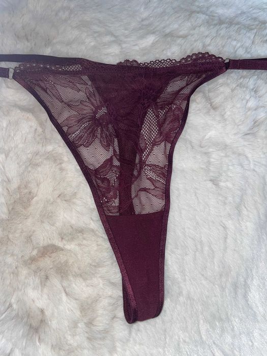 Bordowe stringi 5XL