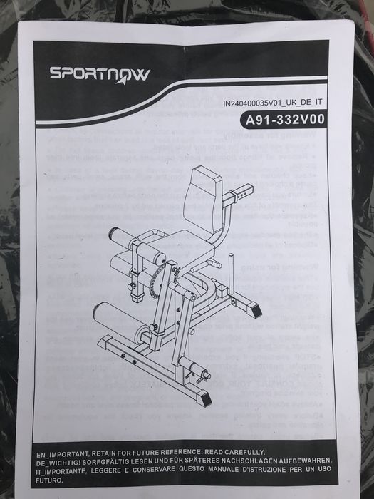 Maszyna do ćwiczeń mięśni nóg + obciażniki