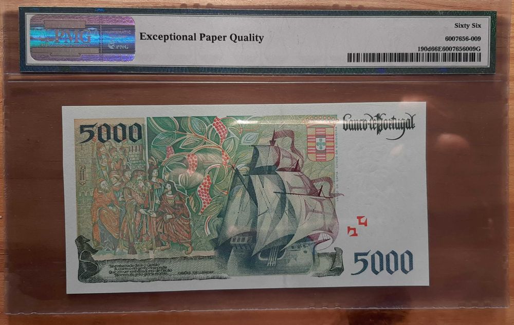 Nota 5000 Escudos PMG 1997 - 28 anos