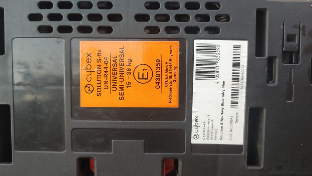 Автокрісло дитяче cybex solution s-fix 15-36 кг