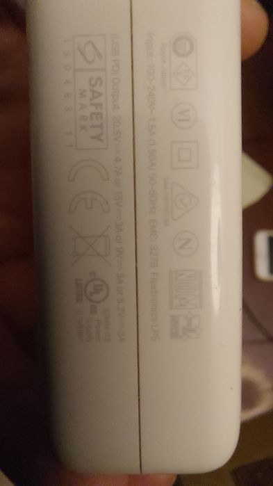 Блок питания typ-c 96w ориг APPLE A2166 96W