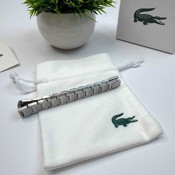Чоловічий браслет Lacoste | Срібний Браслет Лакоста, серебряный браслет, мужской